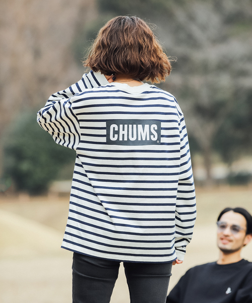 CHUMS（チャムス）の「【CHUMS By JOURNAL STANDARD】別注ブービーロゴ L/S Tシャツ（Tシャツ/カットソー・メンズ・ブラック/グレー系その他/ホワイト/ダークブルー・MEDIUM/LARGE/X-LARGE）」の14枚目の写真