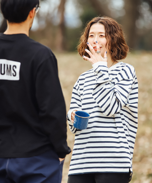 CHUMS（チャムス）の「【CHUMS By JOURNAL STANDARD】別注ブービーロゴ L/S Tシャツ（Tシャツ/カットソー・メンズ・ブラック/グレー系その他/ホワイト/ダークブルー・MEDIUM/LARGE/X-LARGE）」の16枚目の写真
