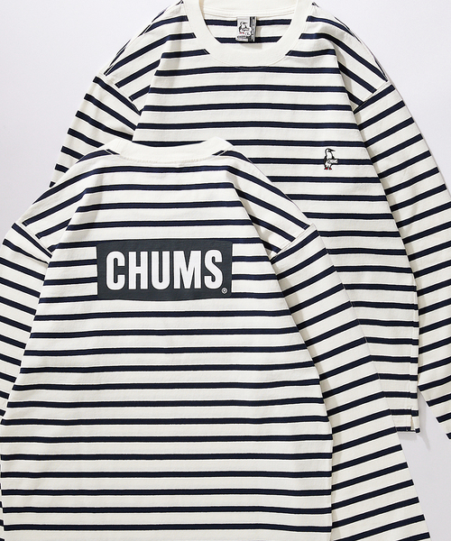 CHUMS（チャムス）の「【CHUMS By JOURNAL STANDARD】別注ブービーロゴ L/S Tシャツ（Tシャツ/カットソー・メンズ・ブラック/グレー系その他/ホワイト/ダークブルー・MEDIUM/LARGE/X-LARGE）」の17枚目の写真