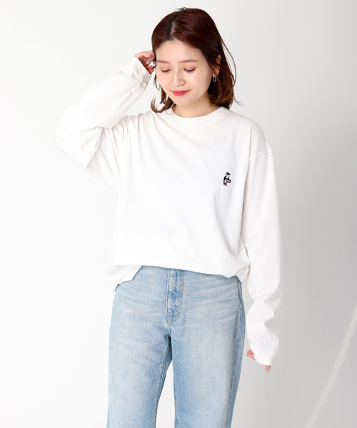 CHUMS（チャムス）の「【CHUMS By JOURNAL STANDARD】別注ブービーロゴ L/S Tシャツ（Tシャツ/カットソー・メンズ・ブラック/グレー系その他/ホワイト/ダークブルー・MEDIUM/LARGE/X-LARGE）」の19枚目の写真