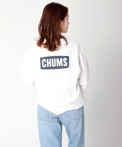 CHUMS（チャムス）の「【CHUMS By JOURNAL STANDARD】別注ブービーロゴ L/S Tシャツ（Tシャツ/カットソー・メンズ・ブラック/グレー系その他/ホワイト/ダークブルー・MEDIUM/LARGE/X-LARGE）」の21枚目の写真