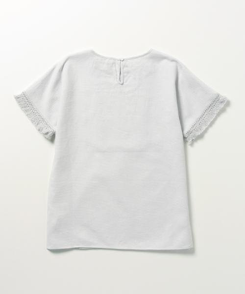 B:MING by BEAMS（ビーミングバイビームス）の「ビーミング by ビームス / フリンジブラウス（シャツ/ブラウス・レディース・ホワイト/ライトグレー・ONE SIZE）」の12枚目の写真