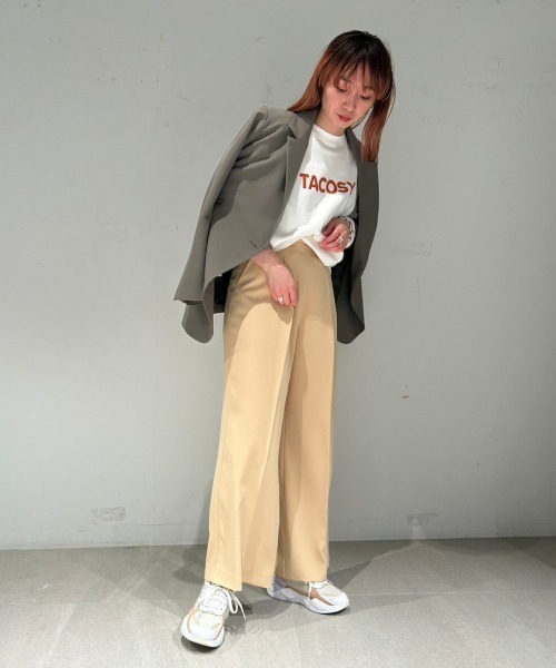 emmi（エミ）の「【emmi atelier】ロゴスウェット（スウェット・レディース・グリーン/ホワイト/ブラック・FREE）」の18枚目の写真