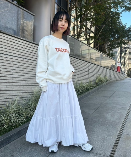 emmi（エミ）の「【emmi atelier】ロゴスウェット（スウェット・レディース・グリーン/ホワイト/ブラック・FREE）」の22枚目の写真