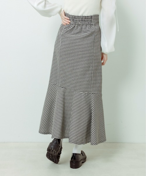 OLIVE des OLIVE(オリーブデオリーブ)の「ツイードマーメイドスカート(スカート・レディース・ワンウォッシュ/ベージュ/ブラック・FREE)」の20枚目の写真