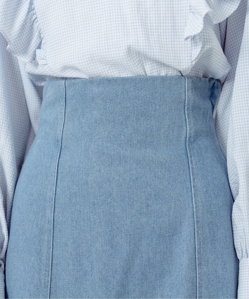 OLIVE des OLIVE(オリーブデオリーブ)の「ツイードマーメイドスカート(スカート・レディース・ワンウォッシュ/ベージュ/ブラック・FREE)」の10枚目の写真