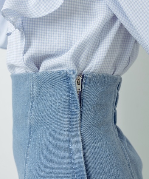 OLIVE des OLIVE(オリーブデオリーブ)の「ツイードマーメイドスカート(スカート・レディース・ワンウォッシュ/ベージュ/ブラック・FREE)」の11枚目の写真