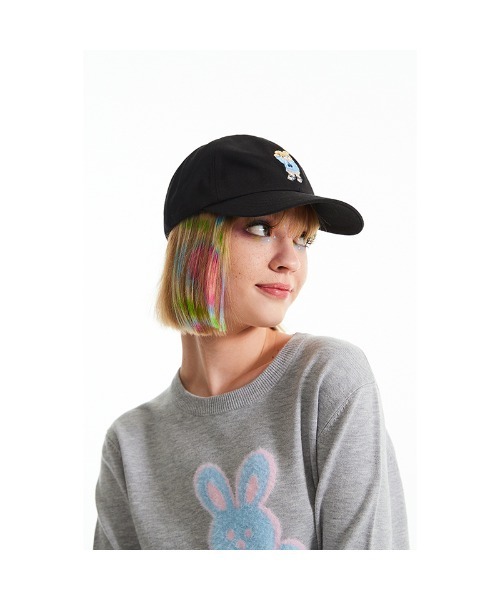 ★2024FW新作★KIRSH★WITTY BUNNY GRAPHIC DENIM BALL CAP Designer fashion, Seoul-fully created | W Concept