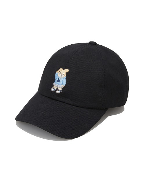 ★2024FW新作★KIRSH★WITTY BUNNY GRAPHIC DENIM BALL CAP ☆送料・関税込☆KIRSH☆WITTY BUNNY GRAPHIC DENIM BALL CAP