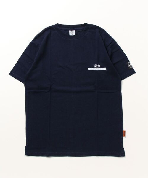 grn(ジーアールエヌ)の「【grn GENERAL LIFE/ジーアールエヌジェネラルライフ】OVAL LOGO TEE オーバルロゴ Tシャツ(Tシャツ/カットソー・メンズ・ブラック/インディゴブルー/ホワイト・M/L)」の3枚目の写真