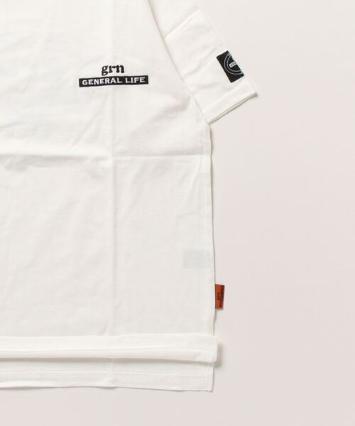 grn(ジーアールエヌ)の「【grn GENERAL LIFE/ジーアールエヌジェネラルライフ】OVAL LOGO TEE オーバルロゴ Tシャツ(Tシャツ/カットソー・メンズ・ブラック/インディゴブルー/ホワイト・M/L)」の11枚目の写真