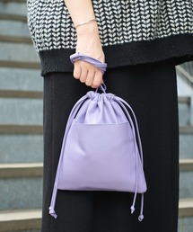 Actually | フェイクレザー 巾着ショルダー(ショルダーバッグ)