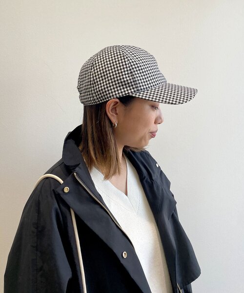 OPAQUE.CLIP（オペークドットクリップ）の「◆ギンガムチェックキャップ（キャップ・レディース・ブラック系・00）」の2枚目の写真