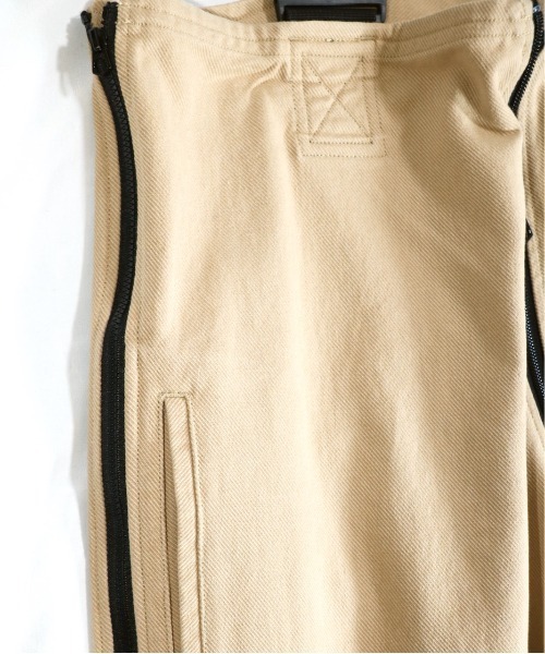 made in standard (メイドインスタンダード)の「MADE IN STANDARD / メイドインスタンダード TWILL SALOPETTE ツイルサロペット(ユニセックス)(つなぎ/オールインワン・メンズ・カーキ/ブラック・LARGE/MEDIUM/SMALL)」の5枚目の写真