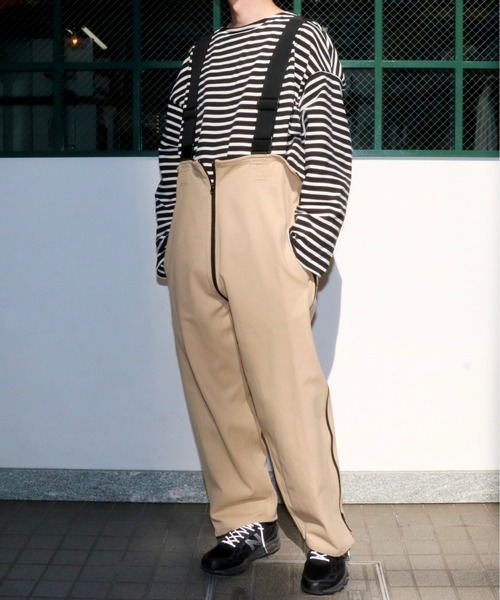 made in standard (メイドインスタンダード)の「MADE IN STANDARD / メイドインスタンダード TWILL SALOPETTE ツイルサロペット(ユニセックス)(つなぎ/オールインワン・メンズ・カーキ/ブラック・LARGE/MEDIUM/SMALL)」の10枚目の写真