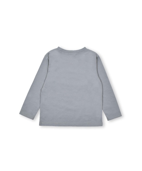 Noeil aime BeBe（ノイユエイムベベ）の「Noeil aime BeBe/キャンプ プリント 長袖 Tシャツ (80~130cm)（Tシャツ/カットソー・キッズ・ホワイト/グレー・80/110/90/100/130/120）」の9枚目の写真
