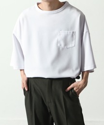 NILWAY | 梨地クルーネックオーバーサイズTシャツ/ポケット付き(Tシャツ/カットソー)