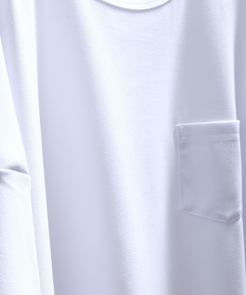 NILWAY(ニルウェイ)の「オーバーサイズクルーネックTシャツ/ポケット付き(Tシャツ/カットソー・メンズ・ホワイト/ブラウン/チャコール/ブルー/ブラック/ベージュ・MEDIUM/LARGE)」の13枚目の写真