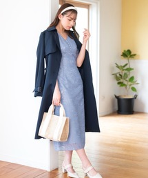 MISCH MASCH | サイドプリーツトレンチコート(ステンカラーコート)