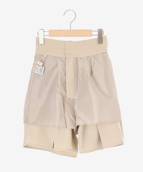 MAJESTIC LEGON（マジェスティックレゴン）の「タックハーフパンツ（その他パンツ・レディース・ブラック/ベージュ/ベージュ系その他・MEDIUM）」の15枚目の写真