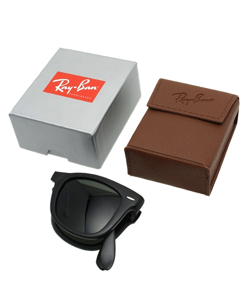 Ray-Ban（レイバン）の「Ray-Ban / WAYFARER FOLDING CLASSIC（サングラス・メンズ・ブラック系その他/ブラック・ONE SIZE）」の7枚目の写真