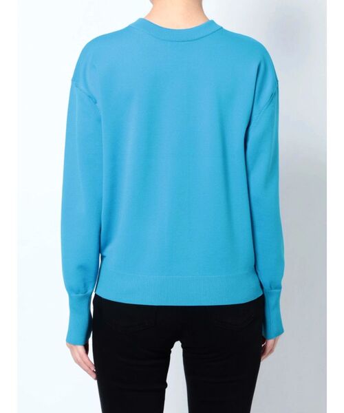 ELENDEEK（エレンディーク）の「ベーシッククルーネックカーディガン（カーディガン/ボレロ・レディース・ブラック/オフホワイト/ブルー・FREE）」の7枚目の写真