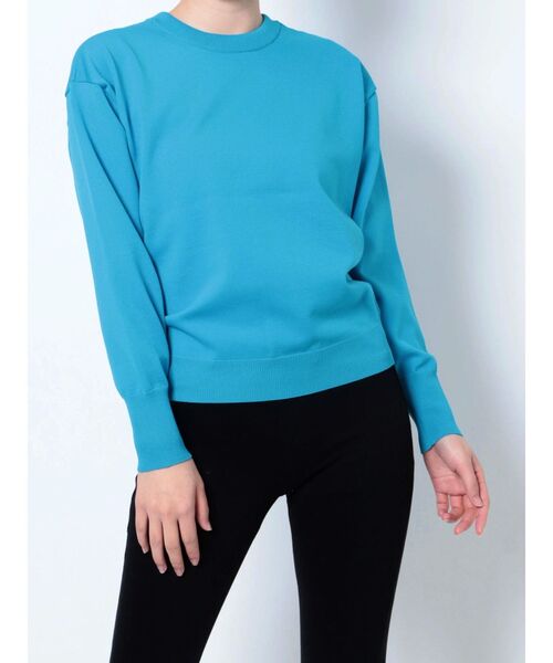 ELENDEEK（エレンディーク）の「ベーシッククルーネックカーディガン（カーディガン/ボレロ・レディース・ブラック/オフホワイト/ブルー・FREE）」の22枚目の写真