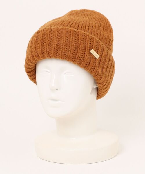 MAISON Birth（メゾンバース）の「MAISON Birth メゾンバース / ALPACA WOOL W KNIT アルパカウールニットキャップ / MB-23311（ニットキャップ/ビーニー・レディース・オレンジ/ブラック/オフホワイト/ブルー/ネイビー/レッド/ワイン/キャメル・FREE）」の5枚目の写真