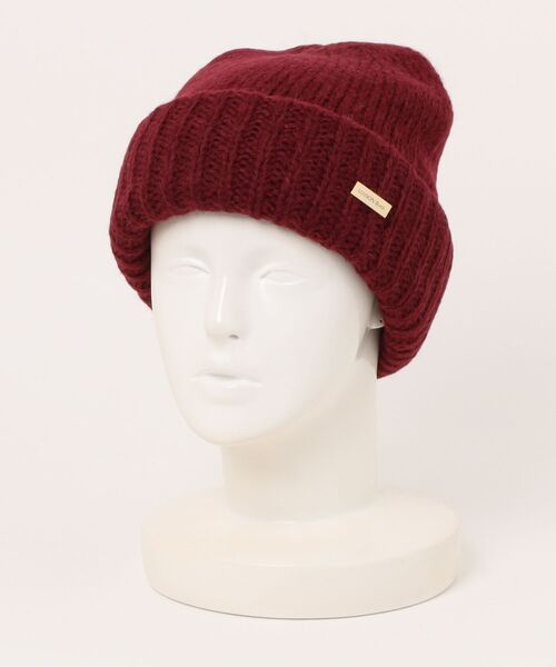 MAISON Birth（メゾンバース）の「MAISON Birth メゾンバース / ALPACA WOOL W KNIT アルパカウールニットキャップ / MB-23311（ニットキャップ/ビーニー・レディース・オレンジ/ブラック/オフホワイト/ブルー/ネイビー/レッド/ワイン/キャメル・FREE）」の7枚目の写真