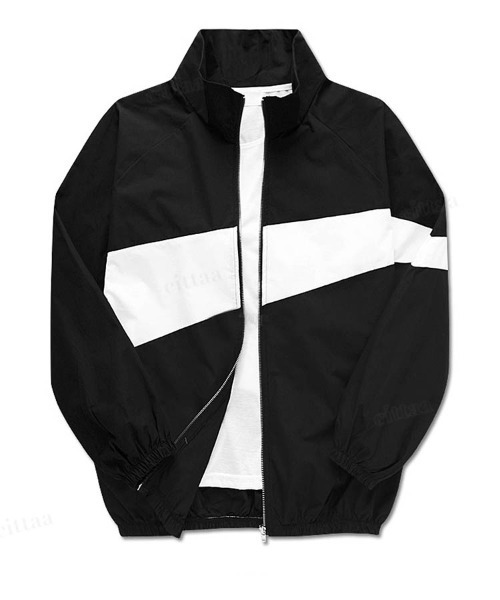 Dalfwin（ダールフィン）の「配色ななめライントラックジャケット（ブルゾン・レディース・ネイビー/カーキ/ブラック・MEDIUM/LARGE）」の15枚目の写真