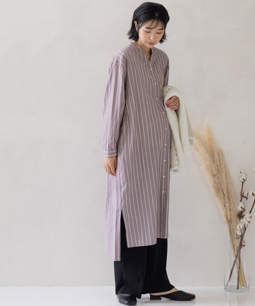 フェリシモMama（フェリシモママ）の「Ｍｏｒｅｄｄｅ　マタニティから産後も使える　ウエストクロス仕様のプリーツパンツ（マタニティウェア/グッズ・レディース・ブラック/ベージュ系その他/グリーン・MEDIUM/LARGE/X-LARGE/XX-LARGE）」の16枚目の写真