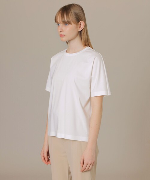 MACKINTOSH LONDON（マッキントッシュ ロンドン）の「【The Essential Collection】プレーティング天竺リラックスＴシャツ（Tシャツ/カットソー・レディース・オフホワイト/グリーン系その他3/ネイビー/ライトブルー/ベージュ・38）」の15枚目の写真