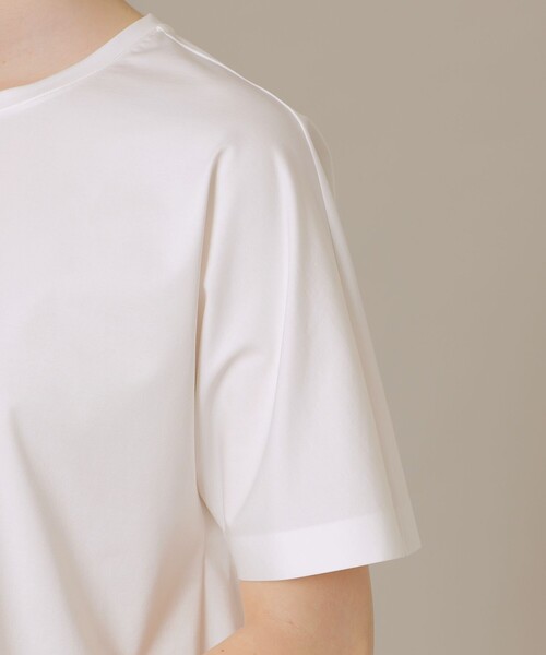 MACKINTOSH LONDON（マッキントッシュ ロンドン）の「【The Essential Collection】プレーティング天竺リラックスＴシャツ（Tシャツ/カットソー・レディース・オフホワイト/グリーン系その他3/ネイビー/ライトブルー/ベージュ・38）」の12枚目の写真