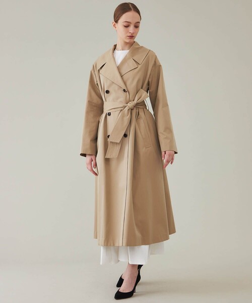 【美品】STUDIOUS　デッサンデモード　トレンチコート Dessin de mode/デッサンデモード】ノーカラートレンチコート