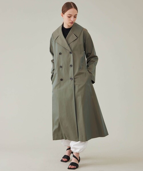 着画あり!! AsexualStyle リメイク ドッキング トレンチコート 自然体で着こなしたい「トレンチエッグ」 - MADRIGAL（マドリガル）