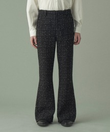juha | LAME TWEED FLARE PANTS(スラックス)