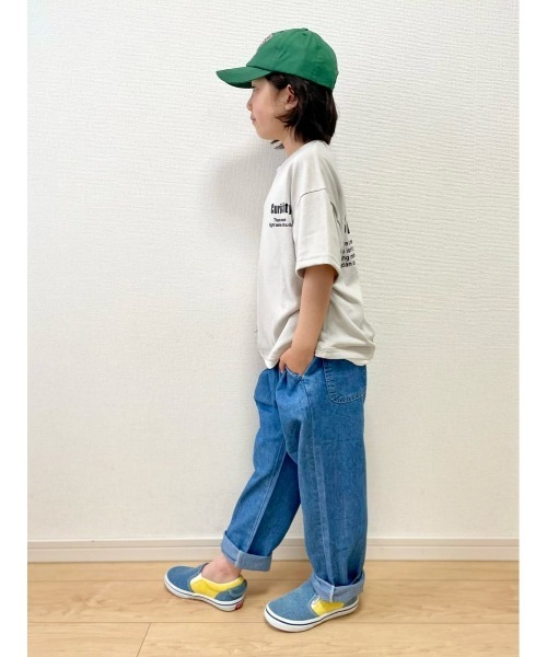 MPS(エムピーエス)の「【接触冷感】【MPS】サラサラデニムイージーパンツ / 吸水速乾(デニムパンツ・キッズ・ダークインディゴブルー/ライトインディゴブルー・130/140/120/150/160/110)」の16枚目の写真