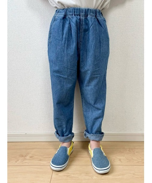 MPS(エムピーエス)の「【接触冷感】【MPS】サラサラデニムイージーパンツ / 吸水速乾(デニムパンツ・キッズ・ダークインディゴブルー/ライトインディゴブルー・130/140/120/150/160/110)」の19枚目の写真