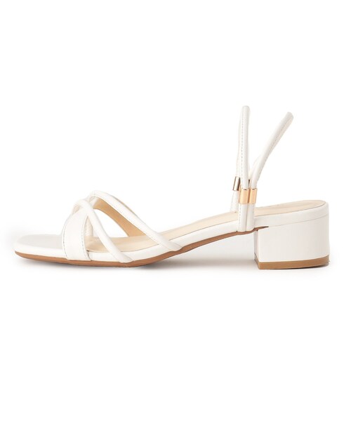 grove（グローブ）の「◆【サンダルにも!ミュールにも!嬉しい2WAY仕様!】クロスベルト2WAYサンダル（サンダル・レディース・アイボリー/ゴールド/ブラック・35/45）」の11枚目の写真