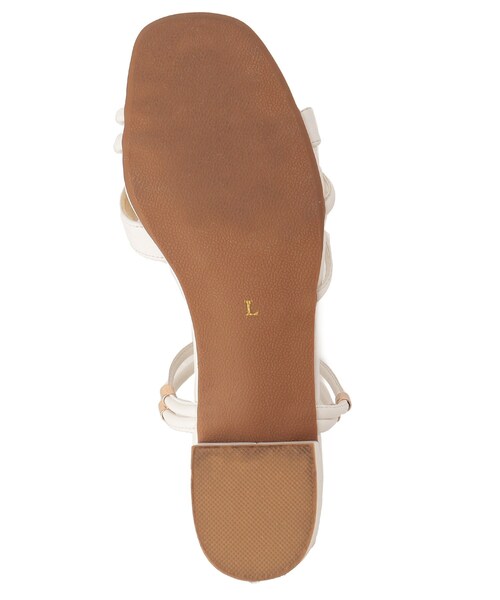 grove（グローブ）の「◆【サンダルにも!ミュールにも!嬉しい2WAY仕様!】クロスベルト2WAYサンダル（サンダル・レディース・アイボリー/ゴールド/ブラック・35/45）」の9枚目の写真