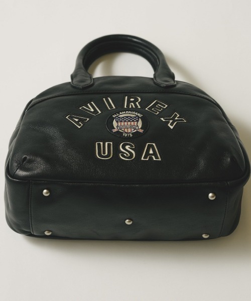 直営店限定》VARSITY LEATHER MINI-BOSTON BAG/ バーシティー