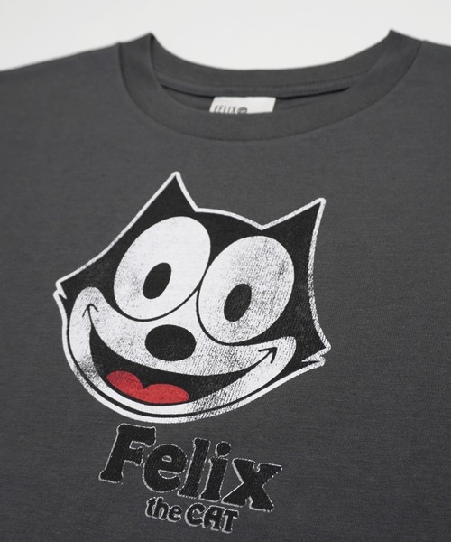 almo(アルモ)の「FELIXフェイスプリントレギュラーTシャツ/ロゴTシャツ(RO)(Tシャツ/カットソー・レディース・オフホワイト/ブラック/スミクロ・FREE)」の10枚目の写真