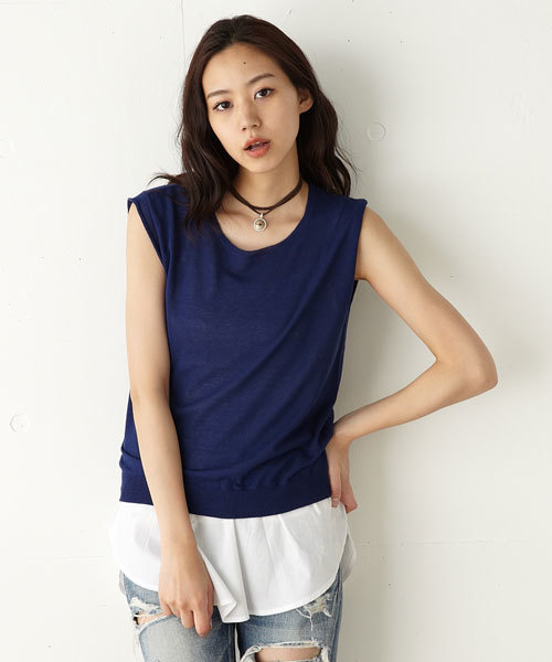 MOUSSY（マウジー）の「COTTON LAYERED CAMISOLE（キャミソール・レディース・ホワイト・FREE）」の9枚目の写真