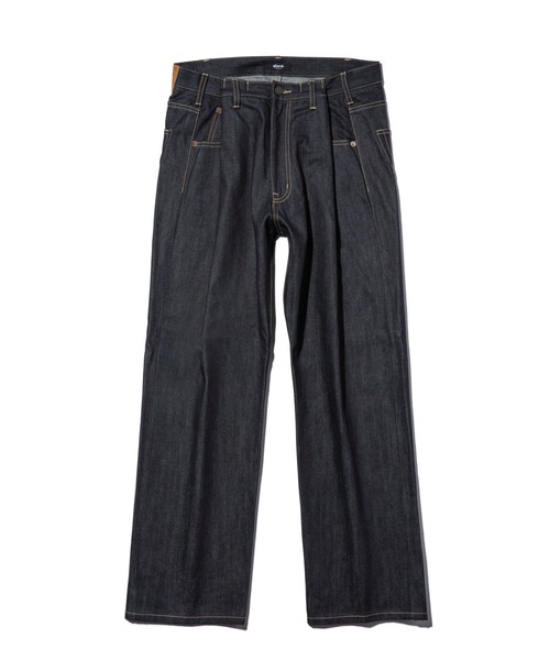 glamb（グラム）の「Overlap Waist Denim / オーバーラップウエストデニム（デニムパンツ・メンズ・インディゴブルー/ブラック・M/L/S）」の3枚目の写真