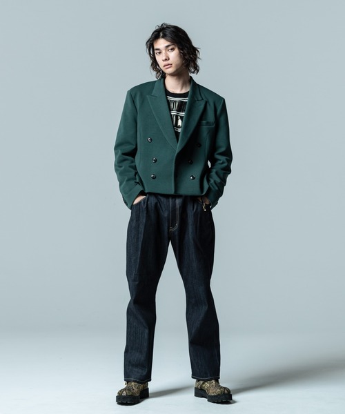 glamb（グラム）の「Overlap Waist Denim / オーバーラップウエストデニム（デニムパンツ・メンズ・インディゴブルー/ブラック・M/L/S）」の9枚目の写真