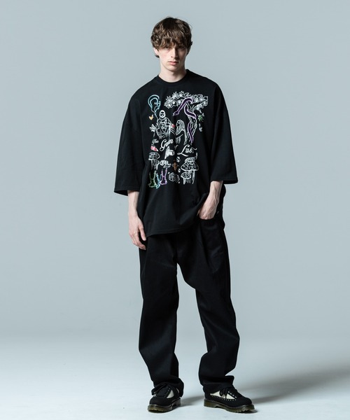 glamb（グラム）の「Overlap Waist Denim / オーバーラップウエストデニム（デニムパンツ・メンズ・インディゴブルー/ブラック・M/L/S）」の13枚目の写真