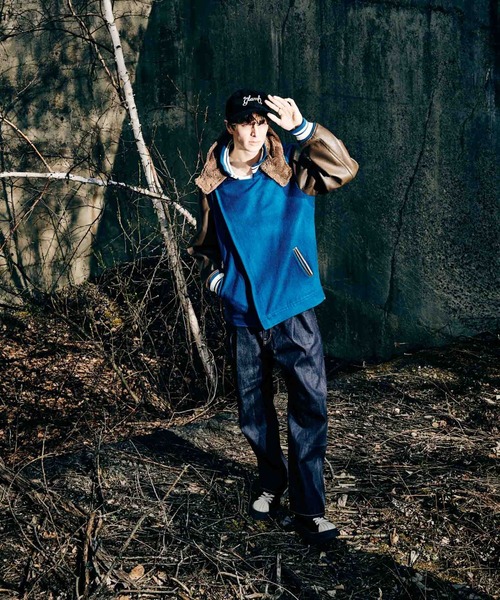 glamb（グラム）の「Overlap Waist Denim / オーバーラップウエストデニム（デニムパンツ・メンズ・インディゴブルー/ブラック・M/L/S）」の19枚目の写真