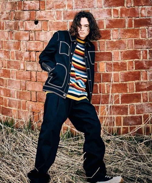 glamb（グラム）の「Overlap Waist Denim / オーバーラップウエストデニム（デニムパンツ・メンズ・インディゴブルー/ブラック・M/L/S）」の20枚目の写真