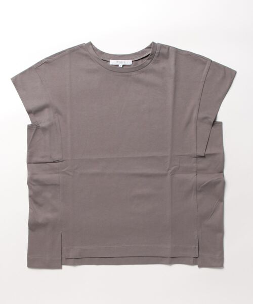 m.f.editorial（エムエフエディトリアル）の「m.f.エディトリアル レディース コットン フレンチスリーブ Tシャツ（Tシャツ/カットソー・レディース・グレー系その他2/ホワイト/グリーン系その他・LARGE/MEDIUM）」の14枚目の写真