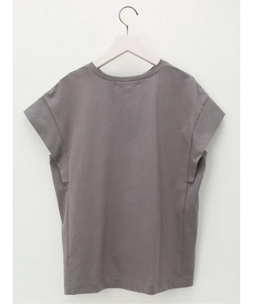 m.f.editorial（エムエフエディトリアル）の「m.f.エディトリアル レディース コットン フレンチスリーブ Tシャツ（Tシャツ/カットソー・レディース・グレー系その他2/ホワイト/グリーン系その他・LARGE/MEDIUM）」の15枚目の写真